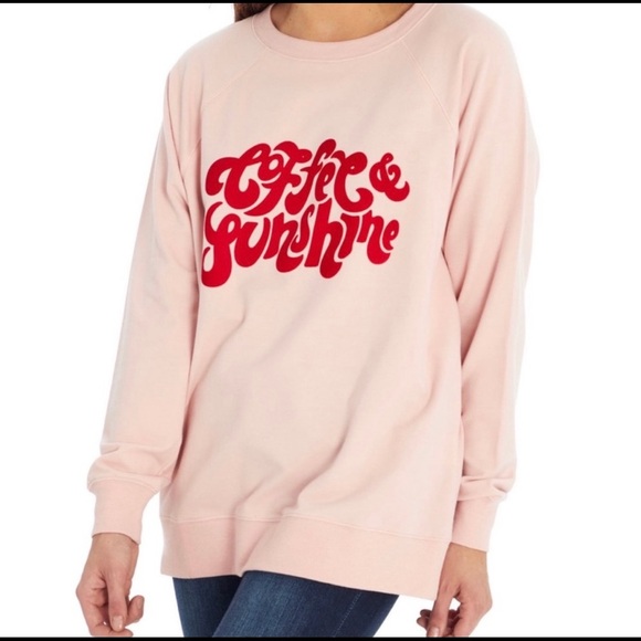 NWT Wildfox Coffee & Sunshine Sweatshirt - Picture 1 of 4